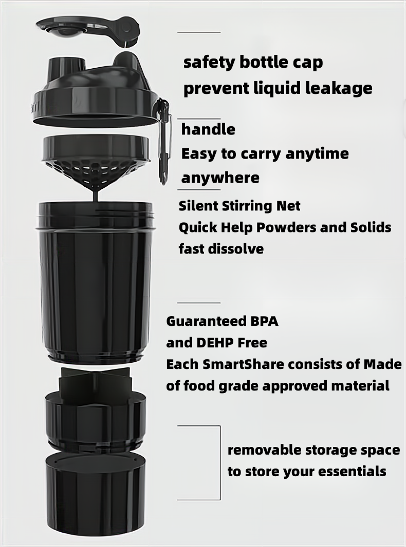 Automatic Stirring Sports Bottle/Bottle Triad 400ml / 500ml / 600ml