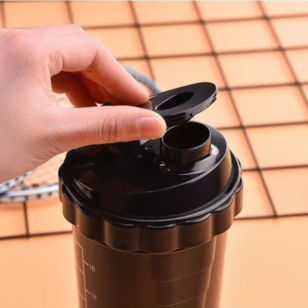 Spiral Oscillating Spring Fitness Milkshake Shaker Cup 500ml