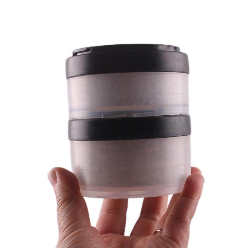 Sports Fitness Plastic Three-Layer Shaker Cup With Pill Box Protein Powder Plastic / 500ml