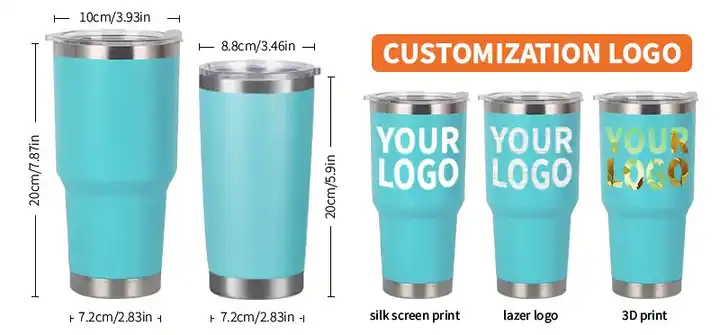 customization stainless steel powder coat laser engraving  tumbler | 30oz