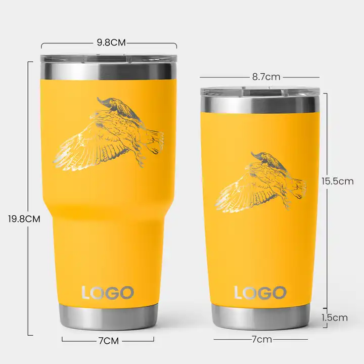 stainless steel powder coat laser engraving  tumbler | 30oz