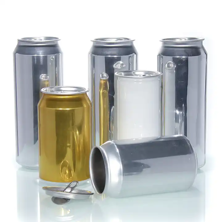 aluminum cans blank or customized 250ml 330ml 355ml 473ml beverage bpani liner aluminum cans sleek slim can in bulk food jars
