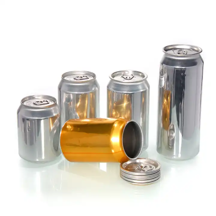 aluminum cans blank or customized 250ml 330ml 355ml 473ml beverage bpani liner aluminum cans sleek slim can in bulk food jars