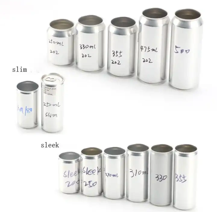 202 easy open aluminum 330ml customized printing beer beverage can with Lids food jars