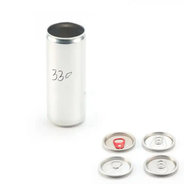 202 easy open aluminum 330ml customized printing beer beverage can with Lids food jars