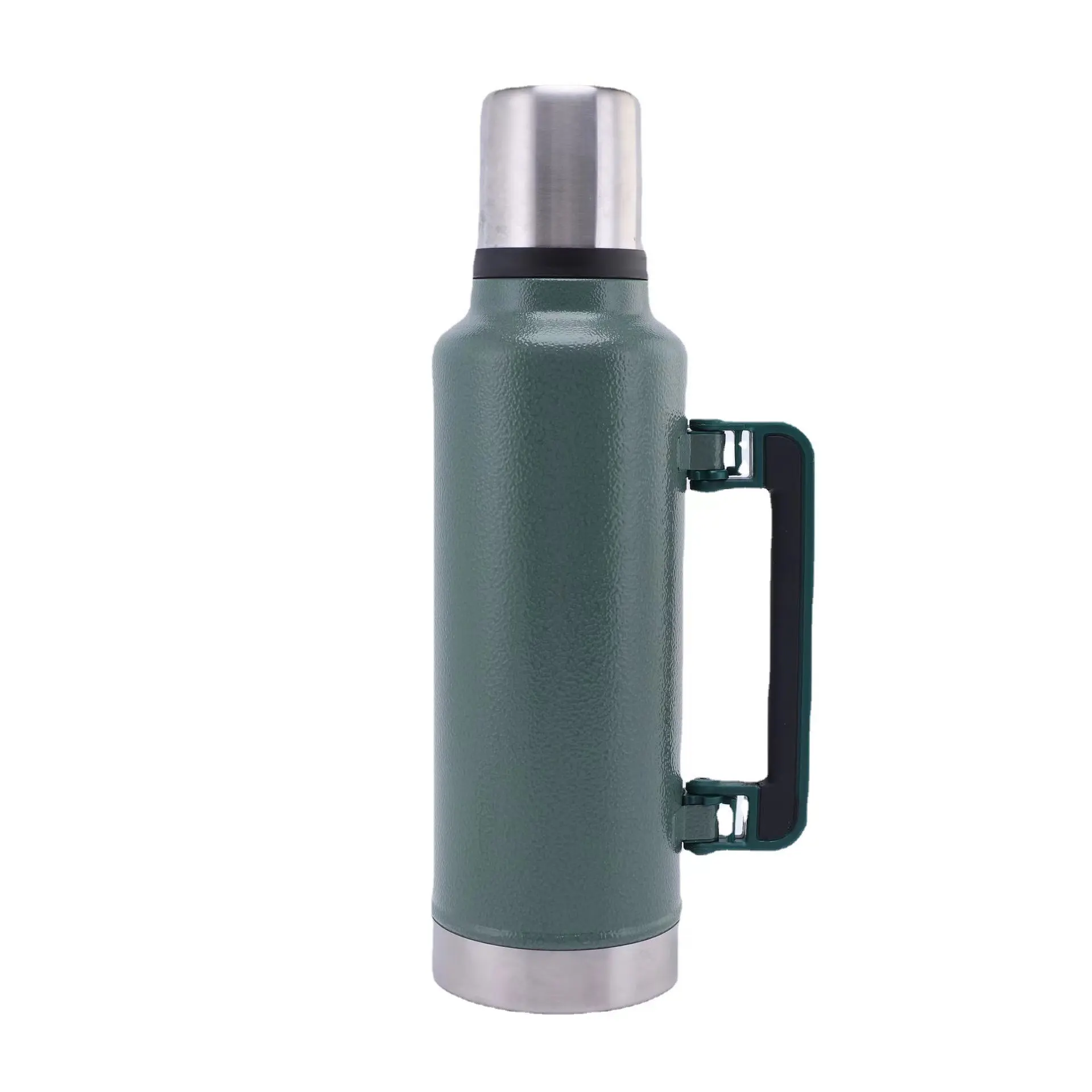 vacuum insulated wide mouth travel green bottle steel thermos flask | 43oz