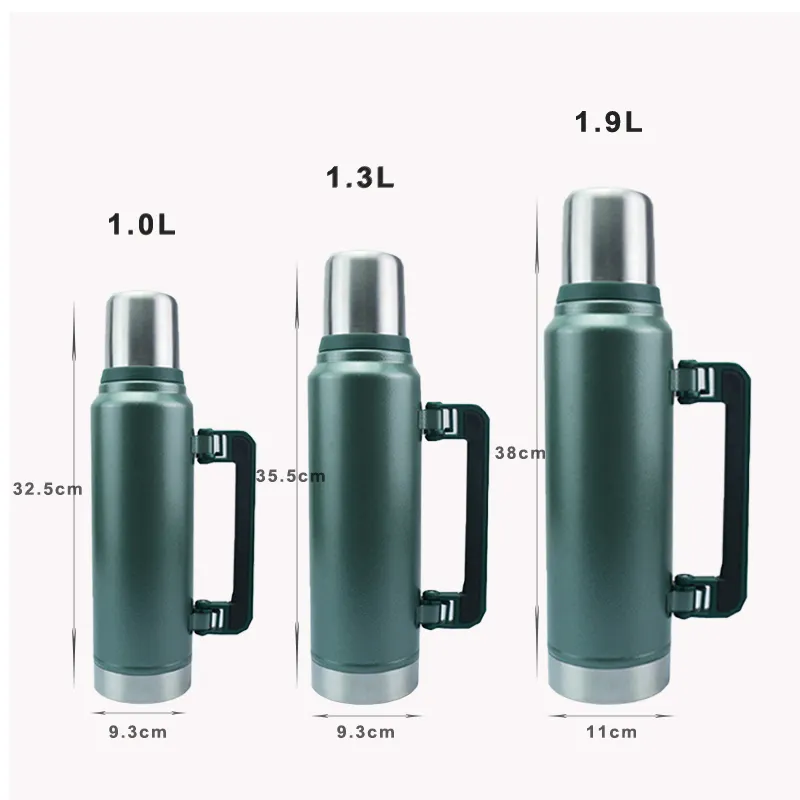 stainless steel vacuum thermos portable travel kettle flask for camping | 33oz