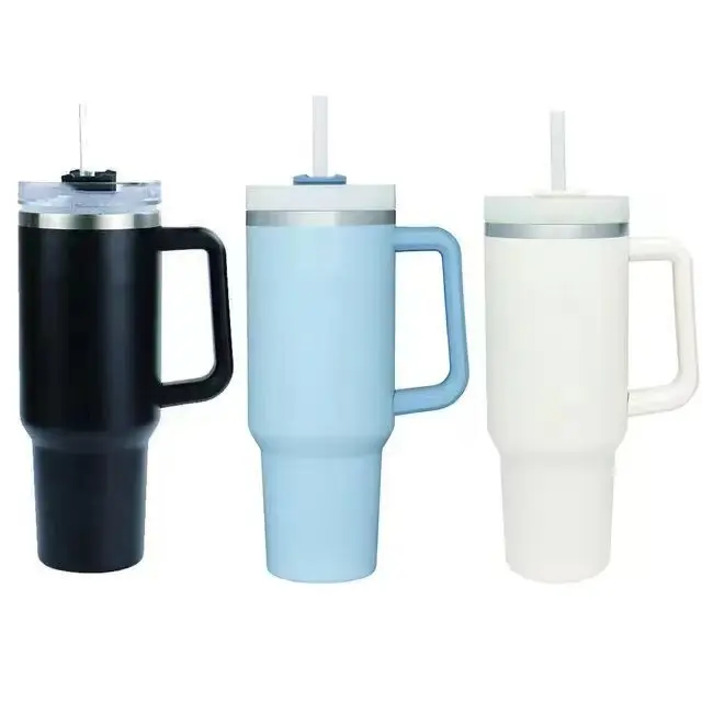 Tumbler heat preservation coffee cup with straw|16-33oz