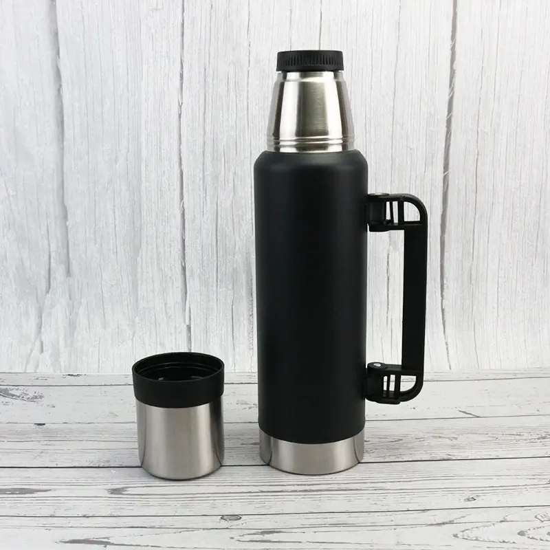 vacuum stainless steel thermos flask with handle | 33oz