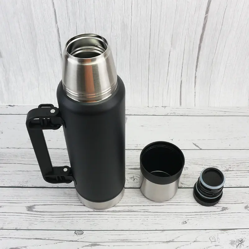 vacuum stainless steel thermos flask with handle | 33oz