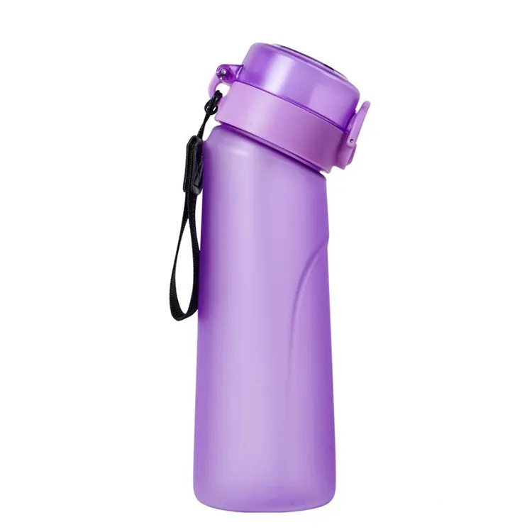 sport water bottle plastic straw water bottle with scent ring