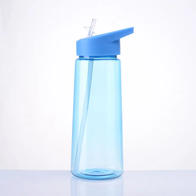 portable drinking clear sport reusable plastic water bottle | 25oz