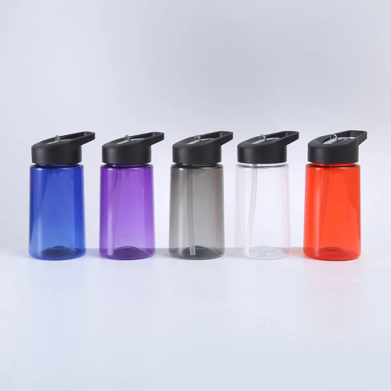 portable drinking clear sport reusable plastic water bottle | 25oz