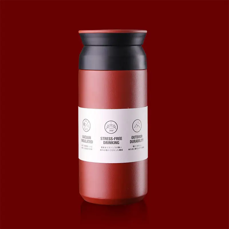 12 oz / 17 oz Double Wall Insulation Travel Tumbler Coffee Cup Stainless Steel Water Bottle Japanese Food Jar Thermos