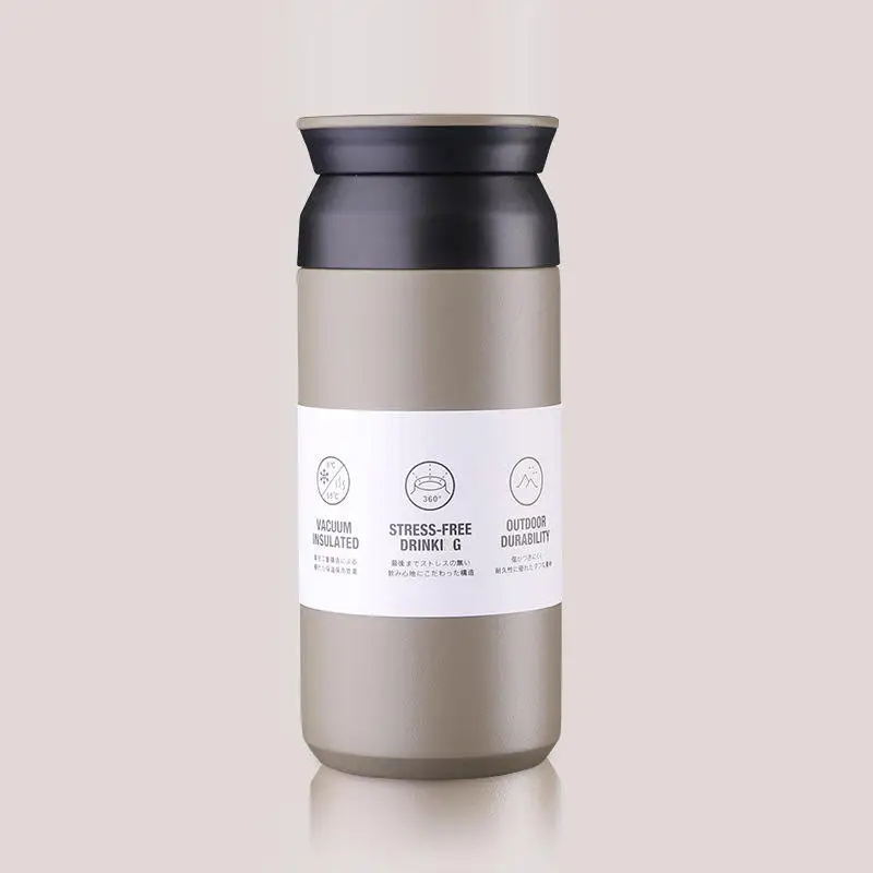 12 oz / 17 oz Double Wall Insulation Travel Tumbler Coffee Cup Stainless Steel Water Bottle Japanese Food Jar Thermos