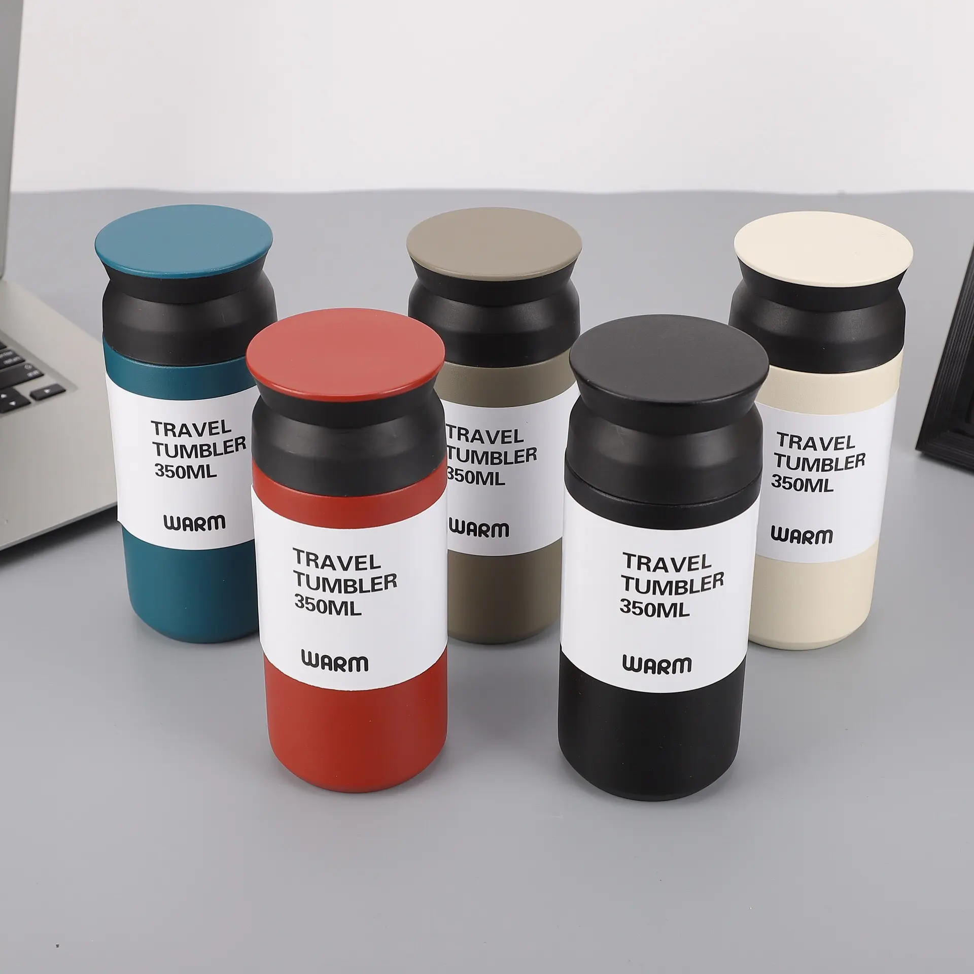 12 oz / 17 oz Double Wall Insulation Travel Tumbler Coffee Cup Stainless Steel Water Bottle Japanese Food Jar Thermos